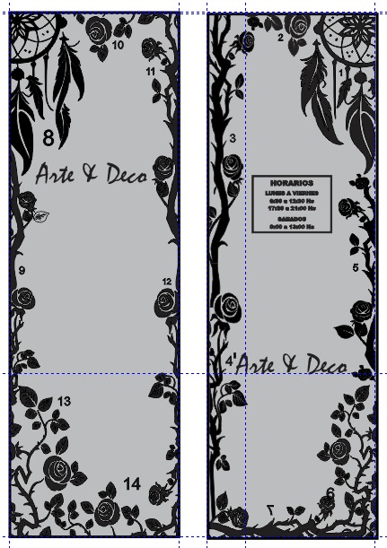 Diseño gráfico decorativo listo para impresión